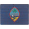 Guam Flag Dark Wood Surface Pro 9 Skin